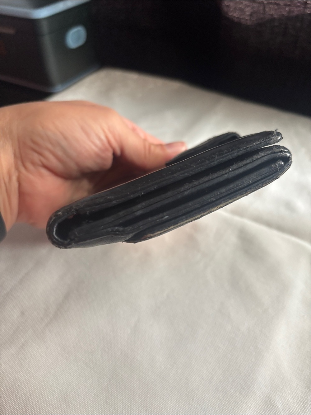 Chanel Black Quilted CC Logo Leather Wallet with COA card - Picture 8 of 17
